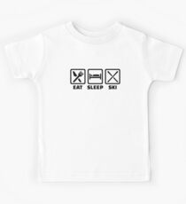 Eat Schlaf Ski Kinder T-Shirt