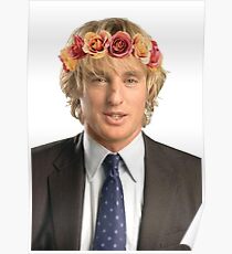 Owen Wilson Flower Crown Poster