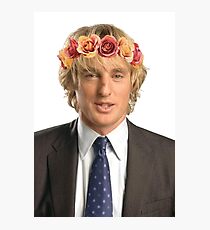 Owen Wilson Flower Crown Photographic Print