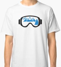 Ski goggles mountains Classic T-Shirt