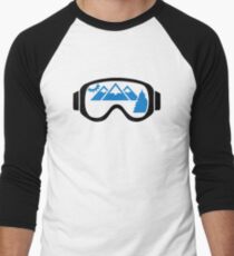 Ski goggles mountains Men's Baseball ¾ T-Shirt