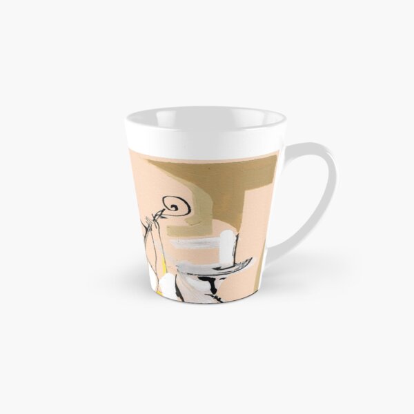 Musicians Couple Composition Expressive Line Drawing Tall Mug
