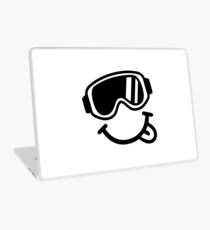 Ski smiley face Laptop Skin