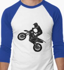 Dirt-Bike-Rennfahrer Baseballshirt für Männer