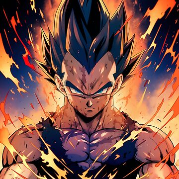 Download Vegeta Unleashes his Super Saiyan 2 Power Wallpaper