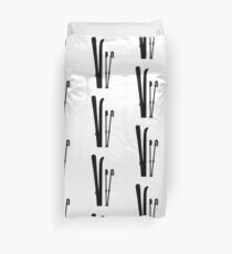 Skiing equipment Duvet Cover