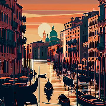 Venice Travel Poster print by Durro Art