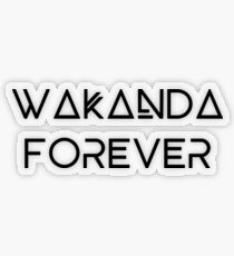 WAKANDA FOREVER Transparent Sticker