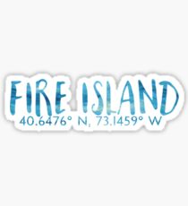 Fire island Sticker