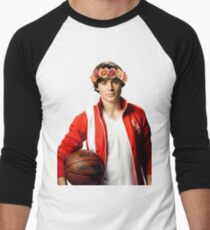 Zac Efron Flower Crown Men's Baseball ¾ T-Shirt