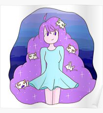 Bee and Puppycat Space Hair Print Poster