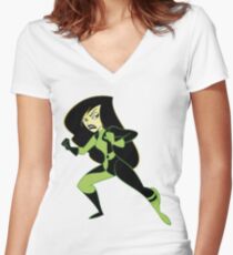 Shego Women's Fitted V-Neck T-Shirt