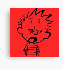 Calvin Want's To Sleep Canvas Print