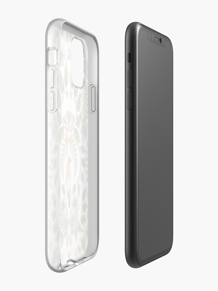 Alternate view of Spring Reflection - Floral/Botanical Pattern w/ Birds, Moths, Dragonflies & Flowers iPhone Case & Cover