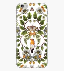 Spring Reflection - Floral/Botanical Pattern w/ Birds, Moths, Dragonflies & Flowers iPhone Case