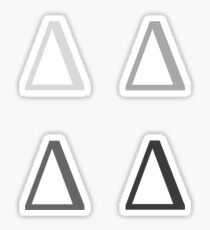 DELTA / 4 PACK / MONOCHROME Sticker