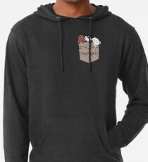 We Bare Bears Pouchie Shirt Lightweight Hoodie