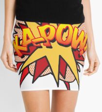 Comic Book Pop Art KA-POW! Mini Skirt