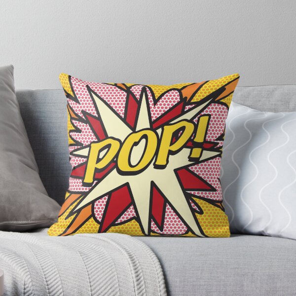 Comic Book Pop Art POP! Throw Pillow