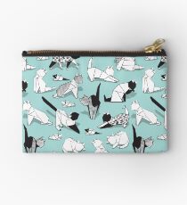 Origami Kätzchen Freunde / / Aqua Hintergrund Papier Katzen Studio Clutch