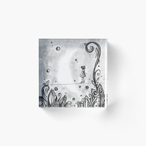 The walker of the night Acrylic Block