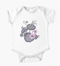Black Indian cress garden. One Piece - Short Sleeve