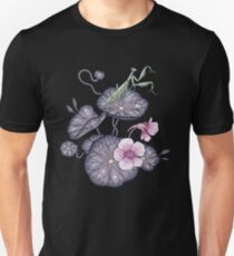 Camiseta unisex Jardín de berro negro.