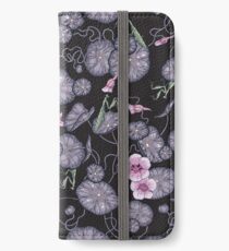 Schwarzer indischer Kressegarten. iPhone Flip-Case/Hülle/Skin