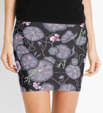 Black Indian cress garden. Mini Skirt