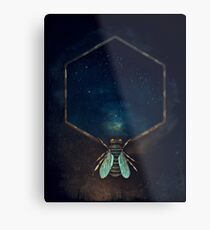 Bee Universe Metal Print