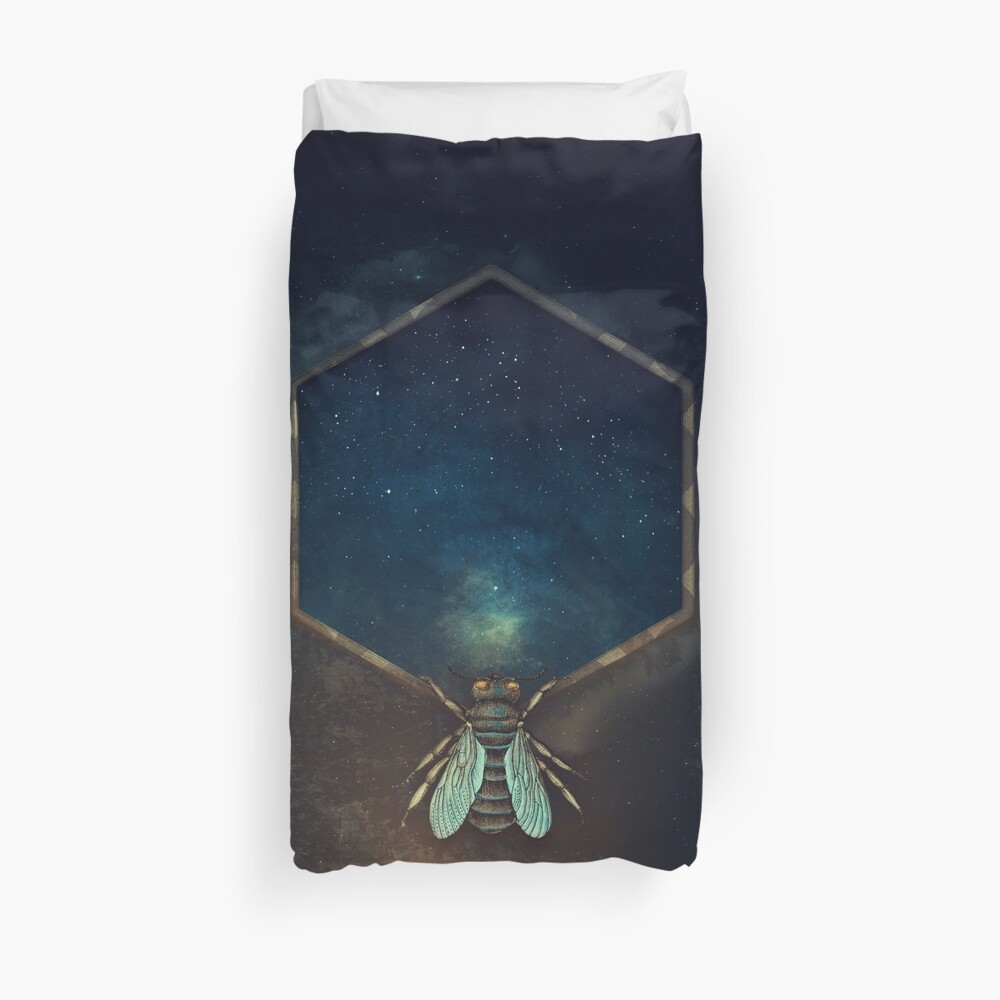 Bee Universe Duvet Cover