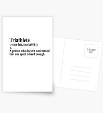 Lustiges Triathlon Definition Postkarten