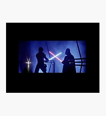 Lightsaber Duel Photographic Print