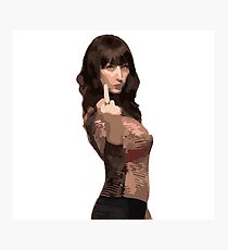 Svetlana Middle Finger Photographic Print