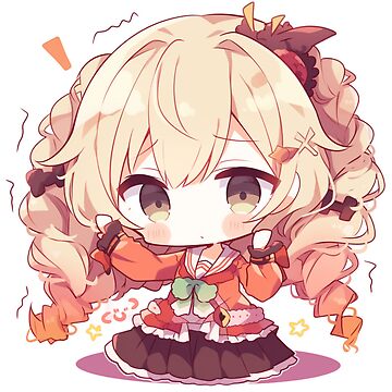 Chibi Anime Girl Sticker for Sale by KLYPStickers