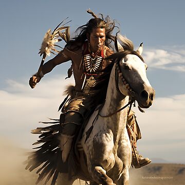 Native American Cherokee Pride Horse Warrior Native Indian 3D