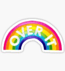 Over It Rainbow Patch Sticker