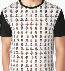 Rock Battle Pixel Musicians Rocking Guitar and Bass Graphic T-Shirt