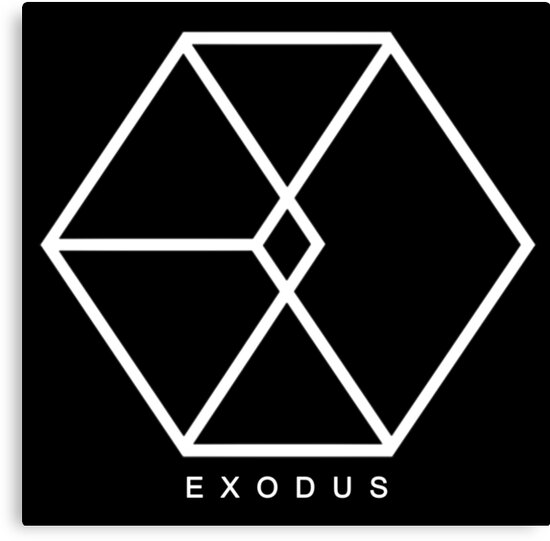 Exo Logo Exodus Free Download 2 Canvas Printspaolaazeneth Redbubble Gambar