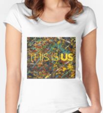 This is Us Painting Women's Fitted Scoop T-Shirt