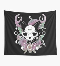 Twilight -- Skull Cat Wall Tapestry