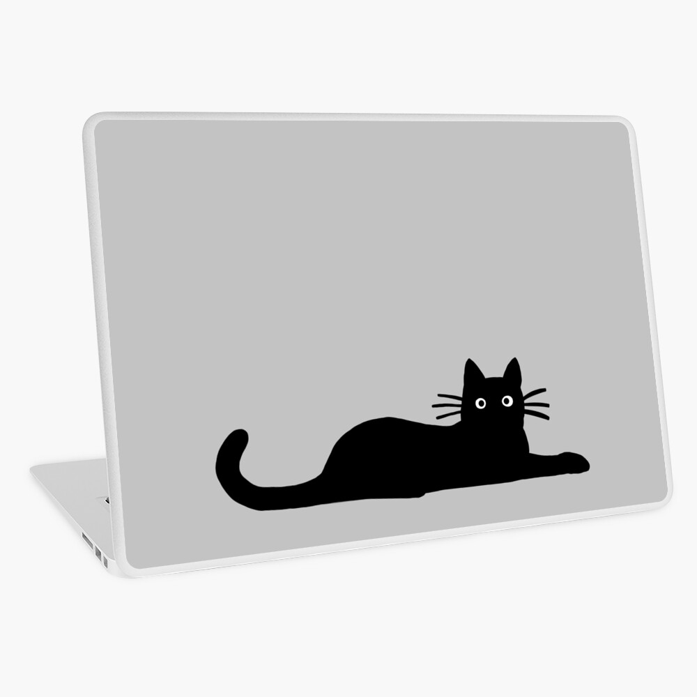 Black Cat Laptop Skin