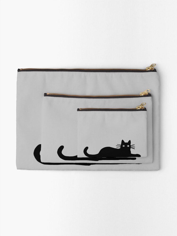 Alternate view of Black Cat Zipper Pouch