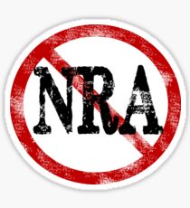 Anti NRA Badge Gun Control Vintage Retro Style Political Gear Sticker