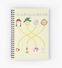 Follow the yellow brick road Spiral Notebook