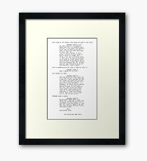 Elio & Father Framed Print