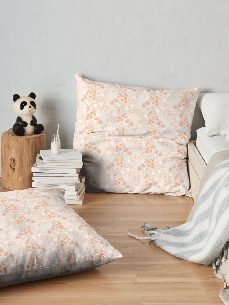 Alternate view of Pastel pink Tropicals Floor Pillow