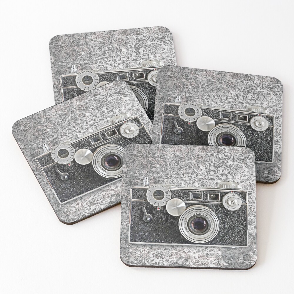 Argus Camera - Vintage Black and White Coasters (Set of 4)