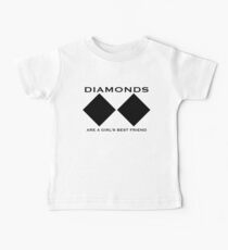 Mädchen Diamanten Baby T-Shirt