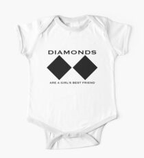 Mädchen Diamanten Baby Body Kurzarm